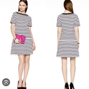 ♠️ Kate Spade striped drop waist dress